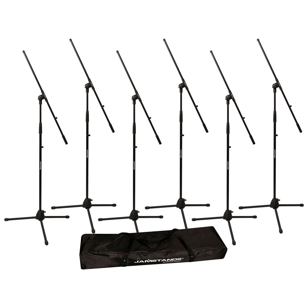 JS-MCFB6PK Six Tripod Mic Stands