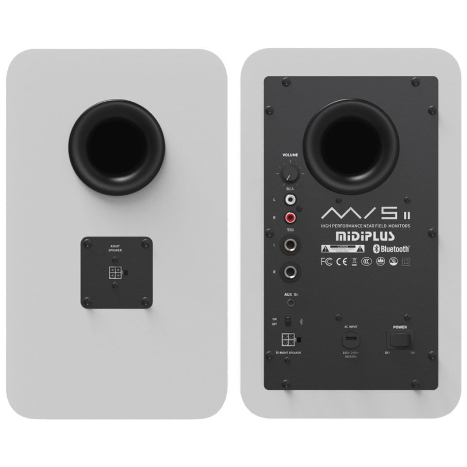 MI5 II Bluetooth White | 2x 35W 5.25'' 2-Yollu Bluetooth Aktif