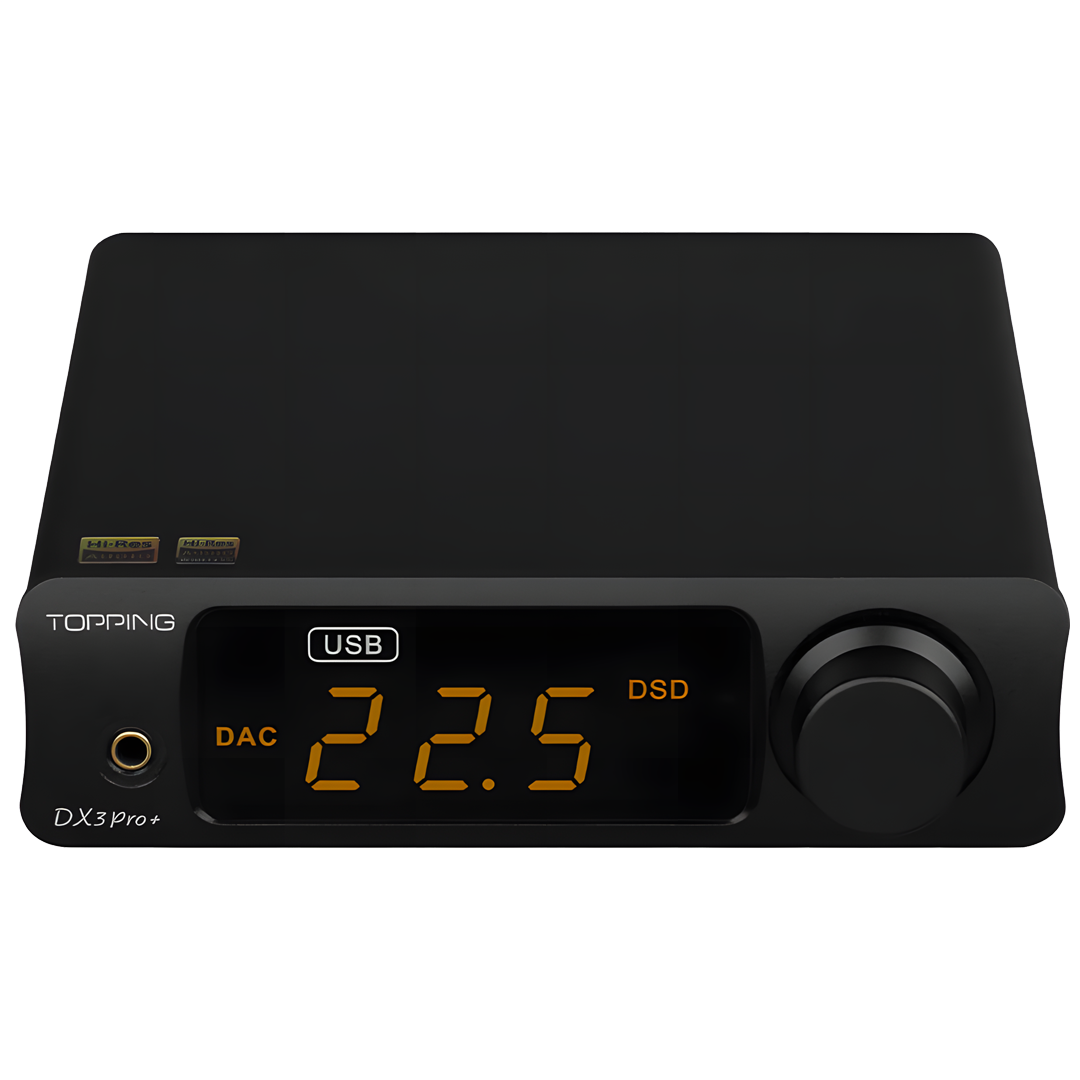 DX3 Pro+ ES9038Q2M Desktop DAC & Headphone Amplifier | Black
