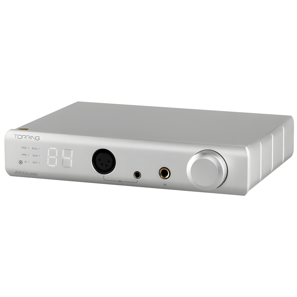 A90 DISCRETE Discrete Balanced Headphone Amplifier Preamplifier | Silver