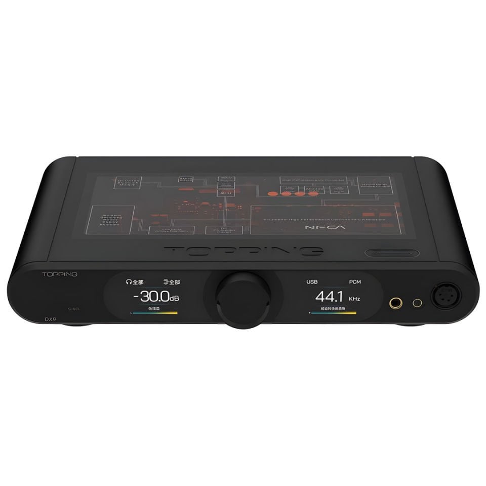 DX9 AK4499EQ Desktop DAC & Headphone Amplifier | Black