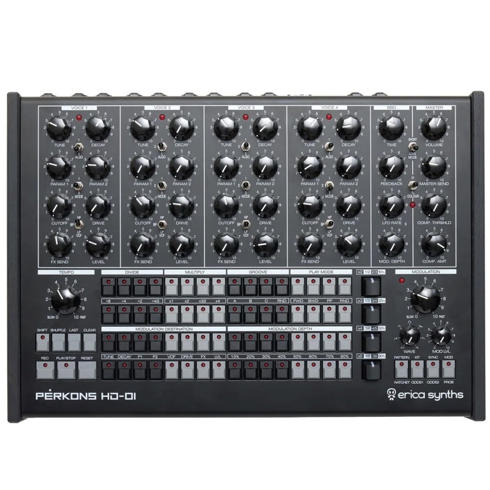 Perkons HD-01 Black | Drum Machine Synthesizer