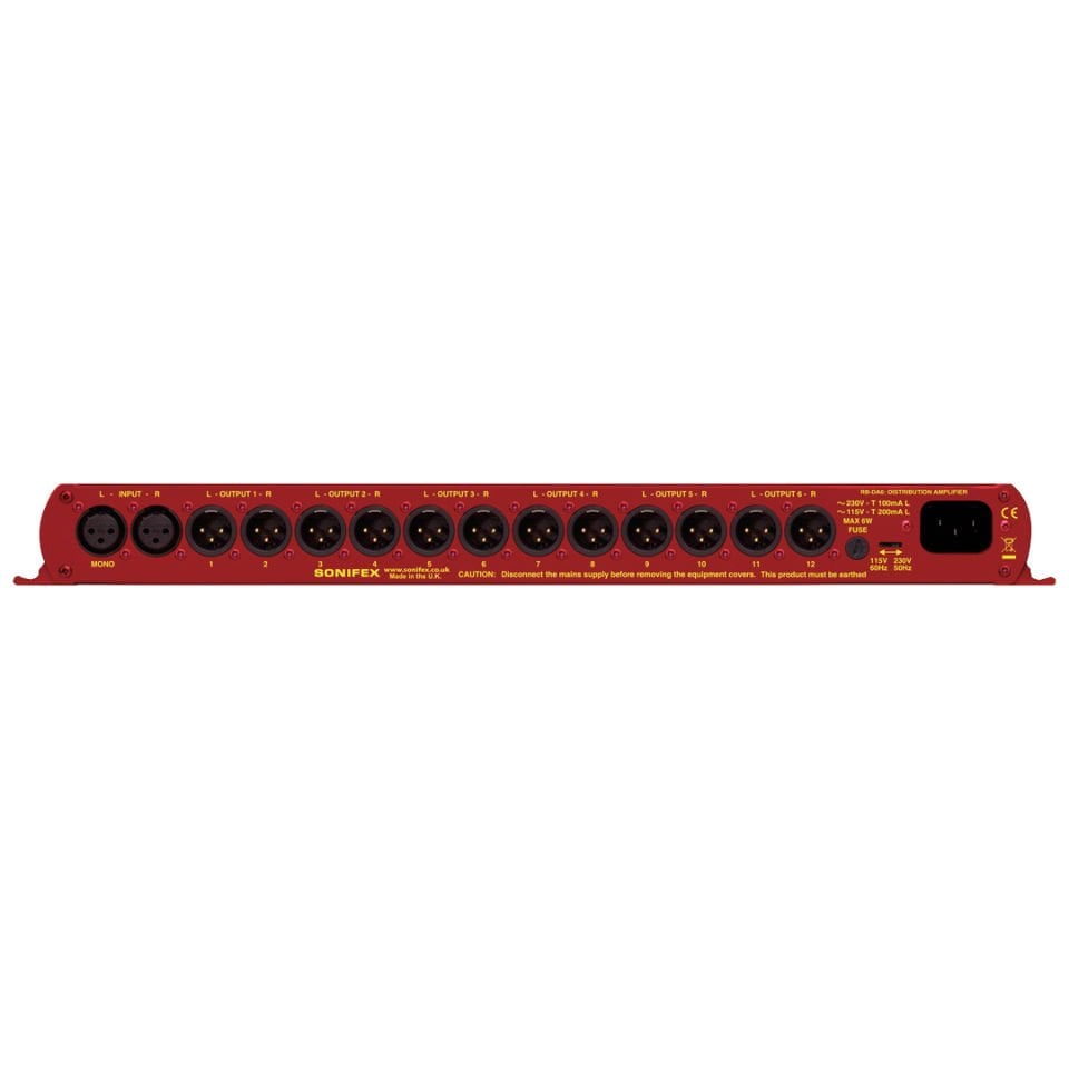 RB-DA6 6-Way Stereo Distribution Amplifier (1 RU)