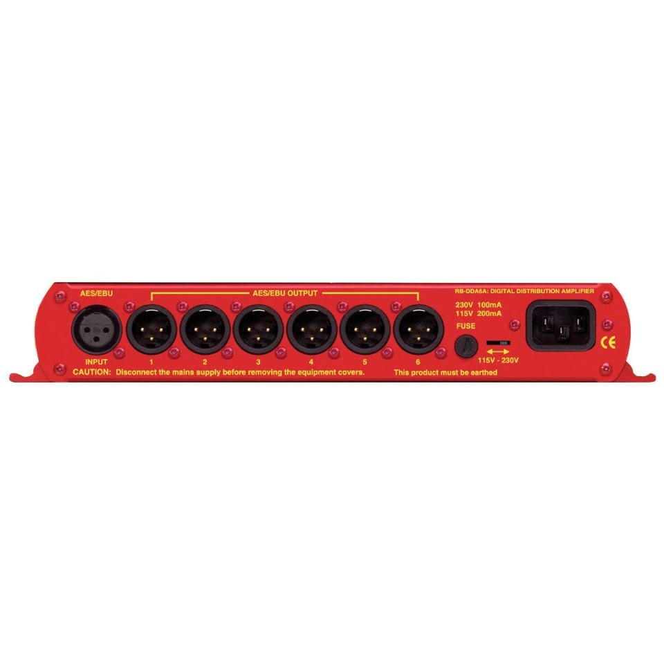 RB-DDA6A AES/EBU Digital Distribution Amplifier