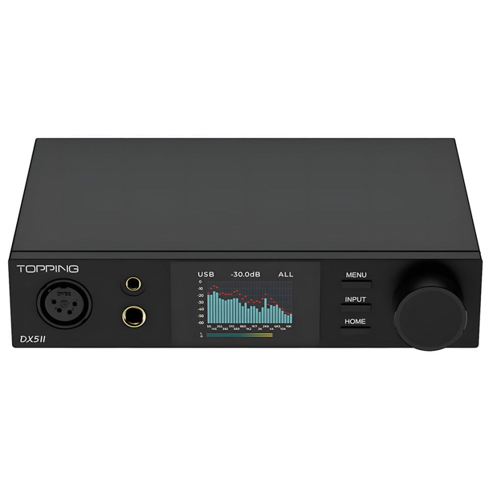 DX5 II Dual ES9039Q2M Desktop DAC & Headphone Amplifier | Black