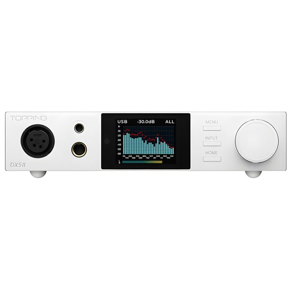 DX5 II Dual ES9039Q2M Desktop DAC & Headphone Amplifier | Silver