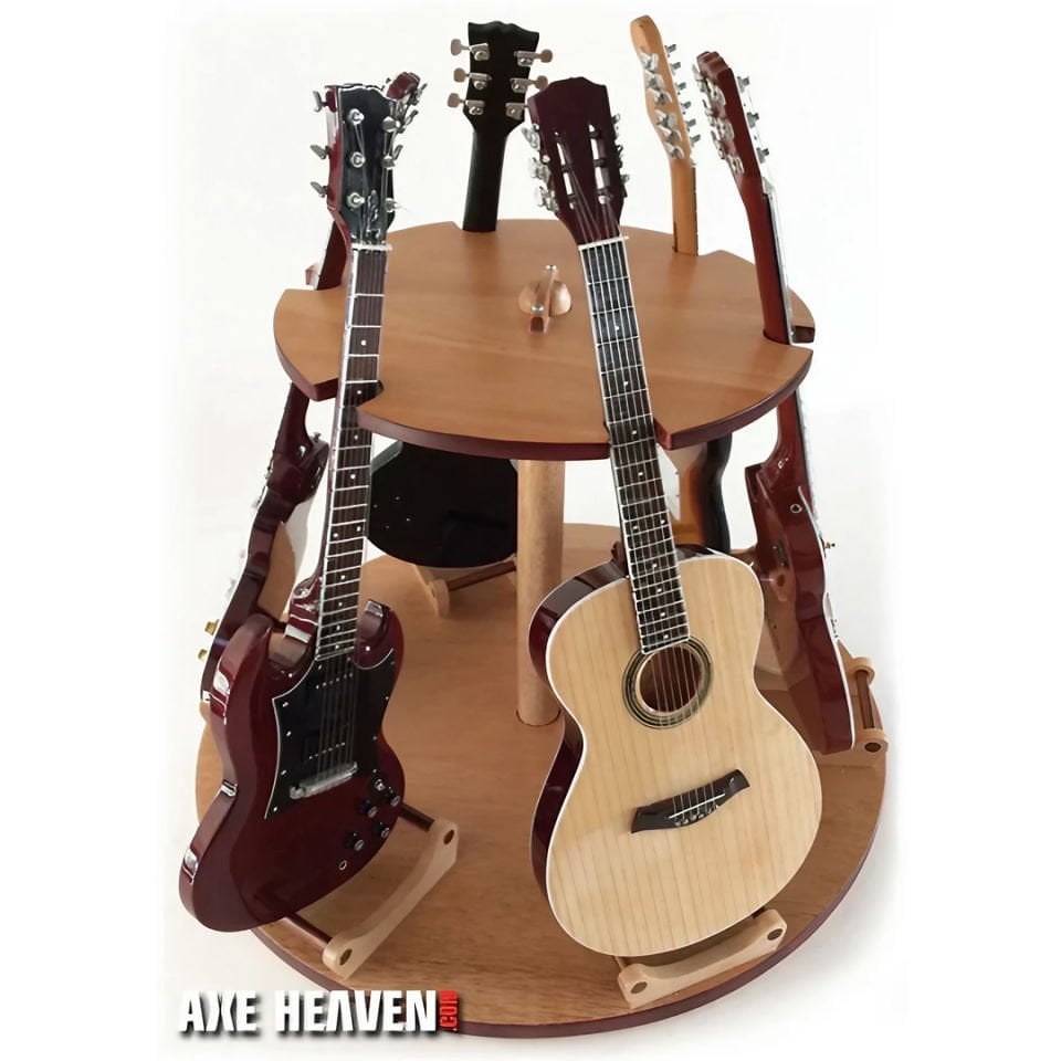 Miniature Multi-Guitar Display Stand – Holds 6 Mini Guitars