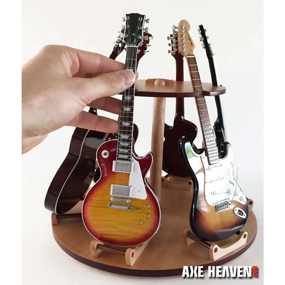 Miniature Multi-Guitar Display Stand – Holds 6 Mini Guitars
