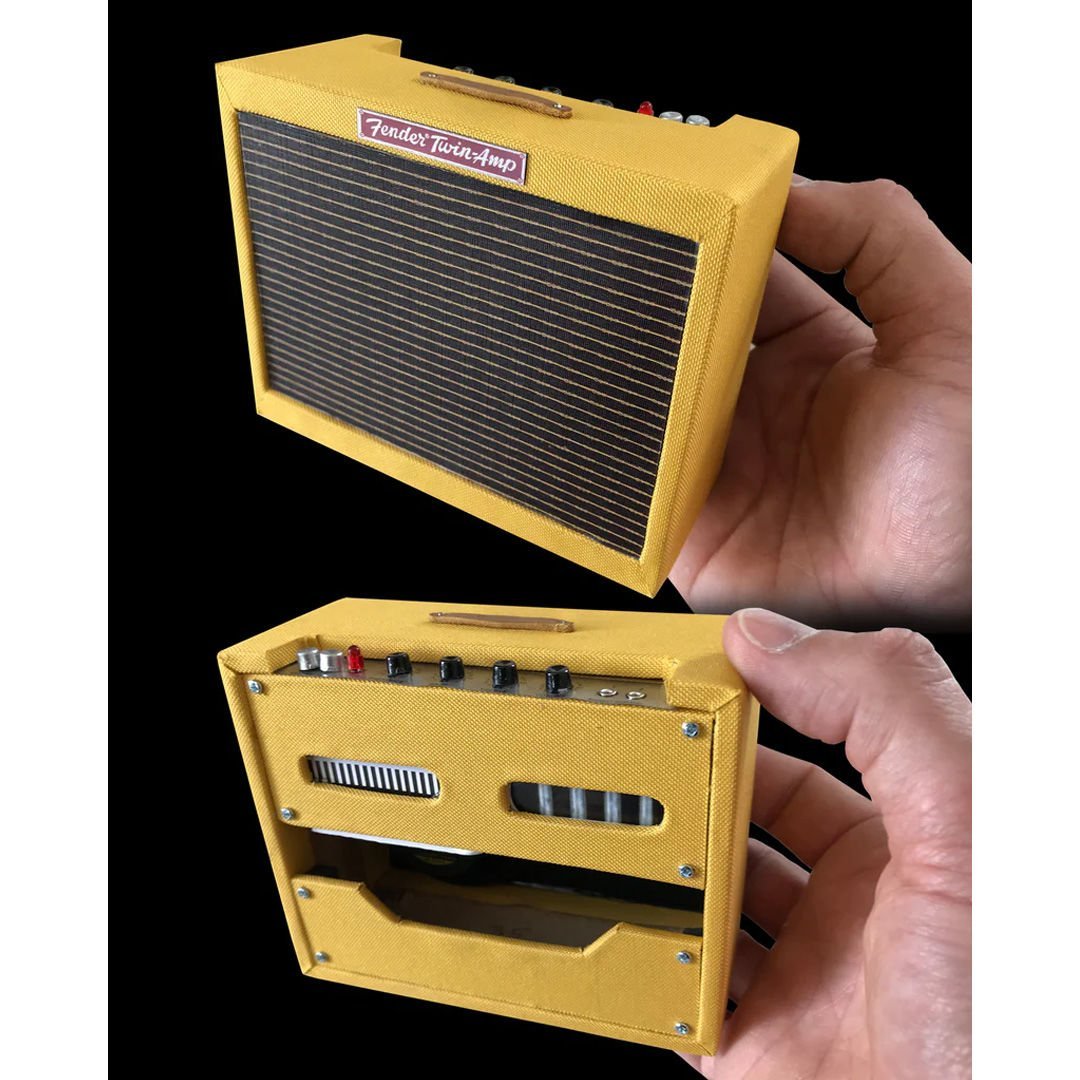 Miniature 1959 Fender Tweed Twin Ornamental Amp Model - Officially Licensed