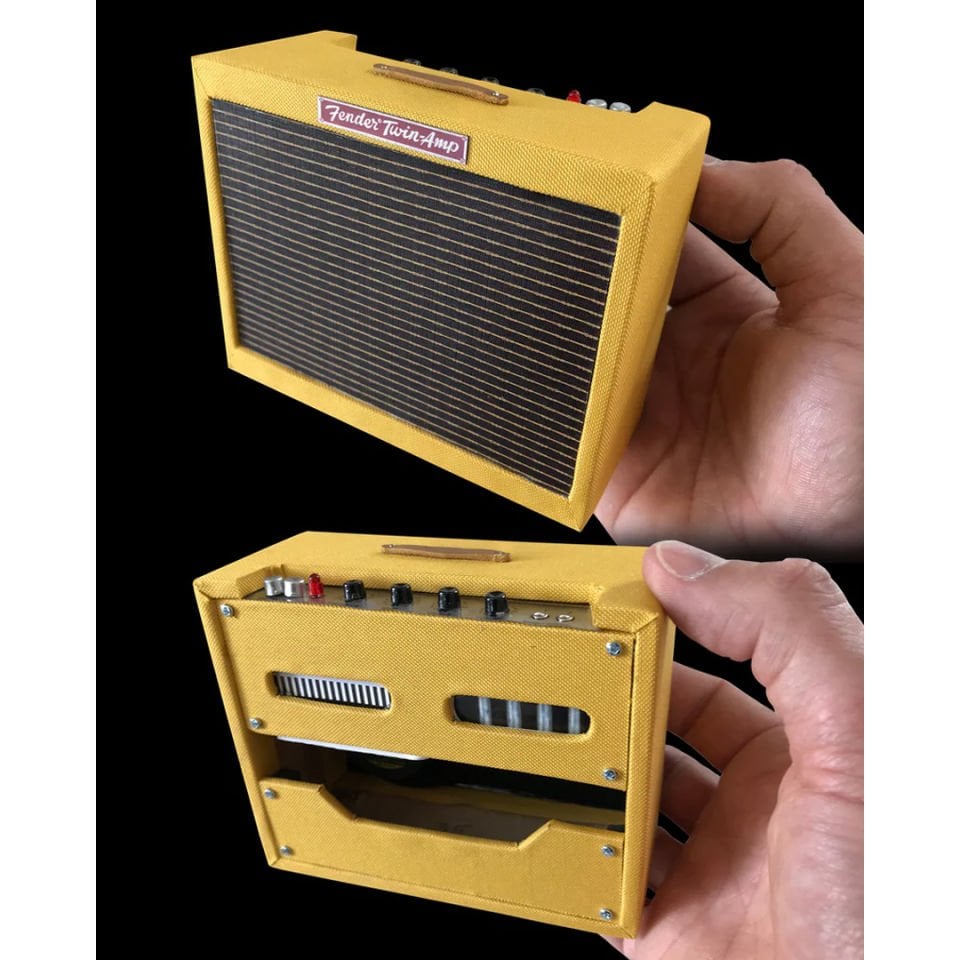Miniature 1959 Fender Tweed Twin Ornamental Amp Model - Officially Licensed