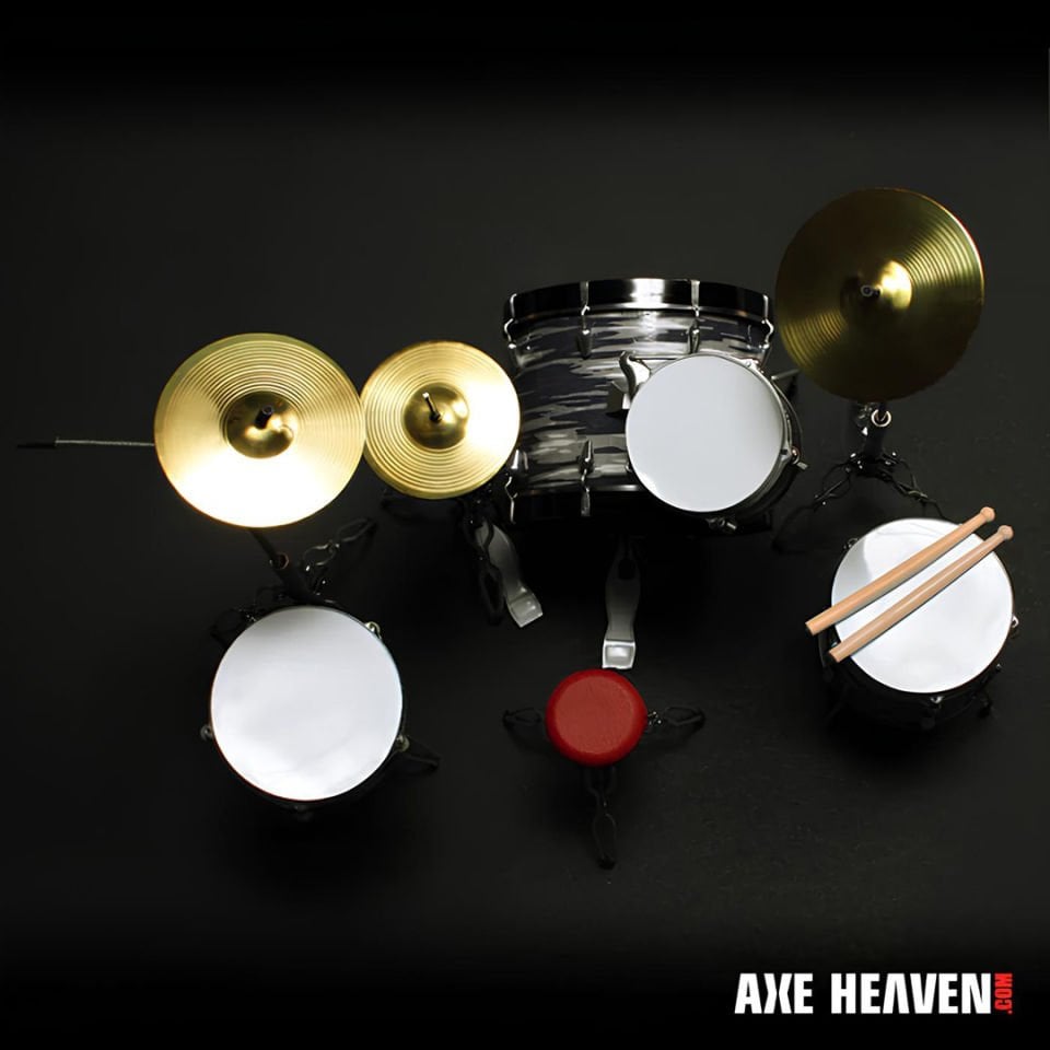 Fab Four Classic Oyster Miniature Drum Set Replica Collectible