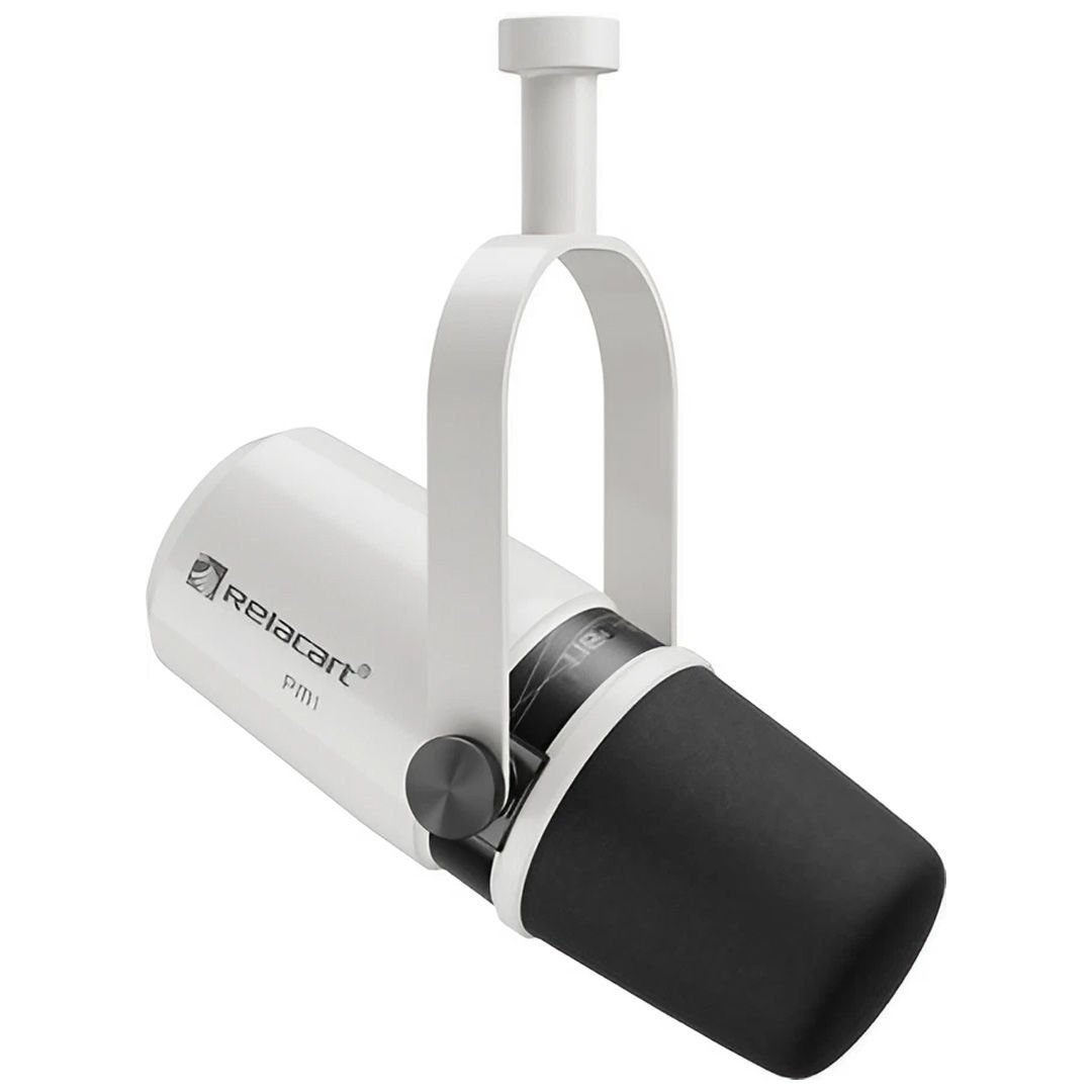 PM1 White | Cardioid Dynamic Podcasting Microphone