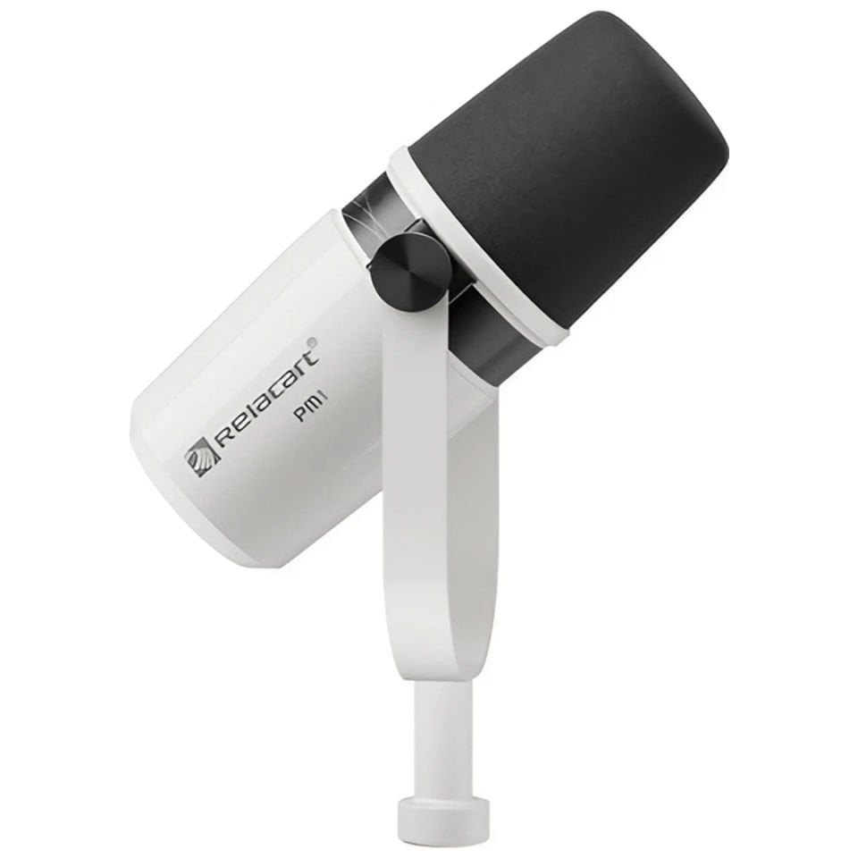 PM1 White | Cardioid Dynamic Podcasting Microphone