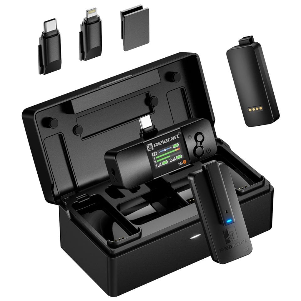 Mi3 White | Dual Channel Mini Wireless Microphone System