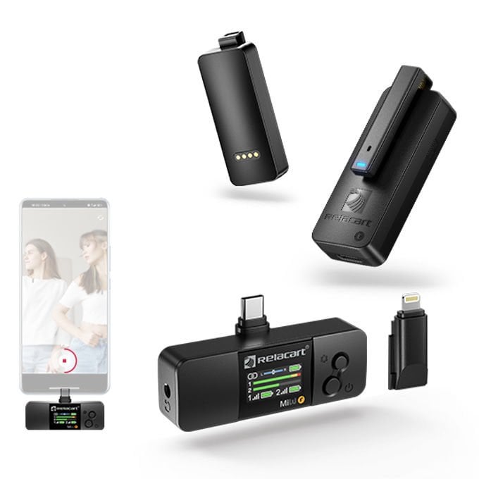 Mi3 White | Dual Channel Mini Wireless Microphone System