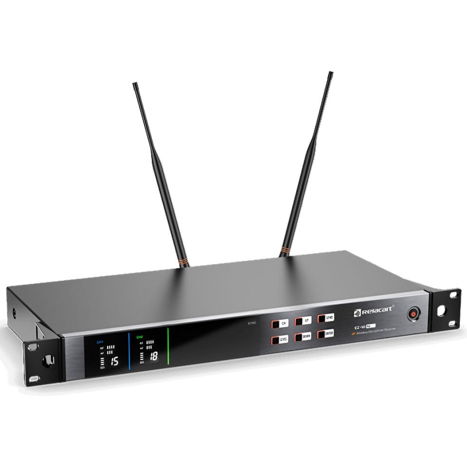 EZ.Mi2 Handheld Mic | Dual-Channel True Diversity Wireless Microphone System