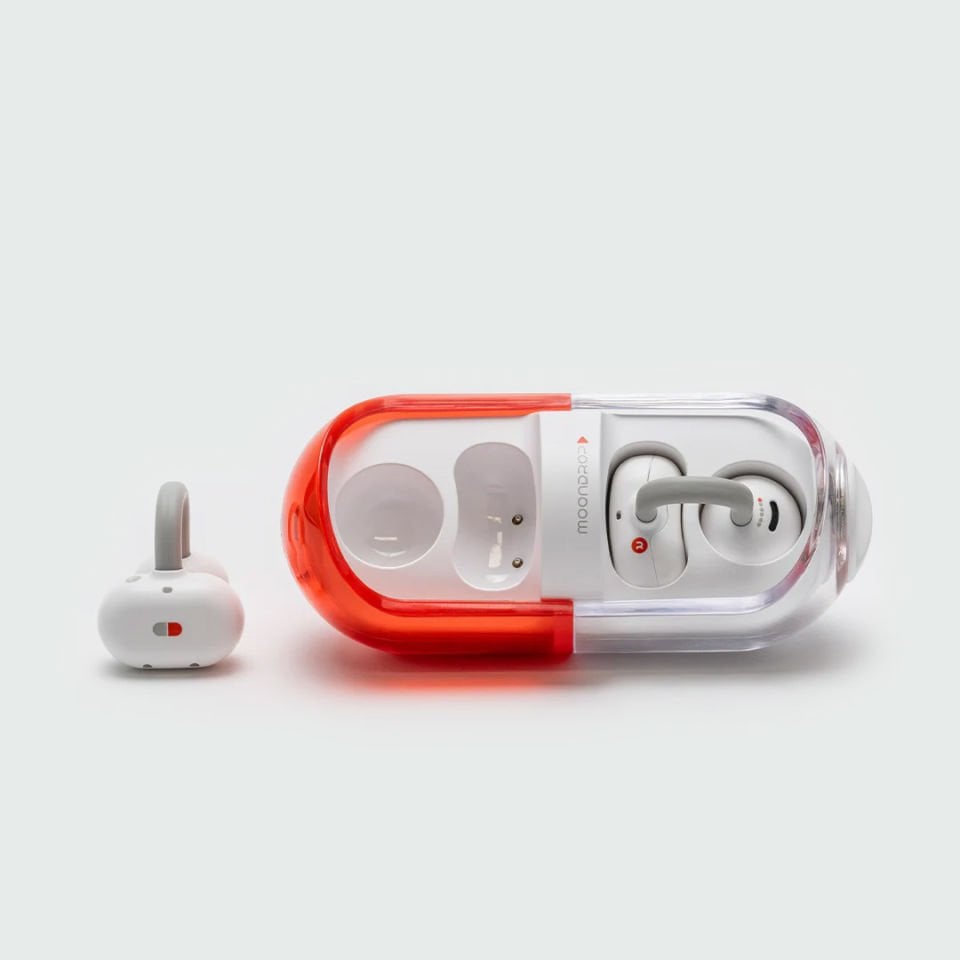 PILL Ear-clip Wireless Headphone (OWS) | Red