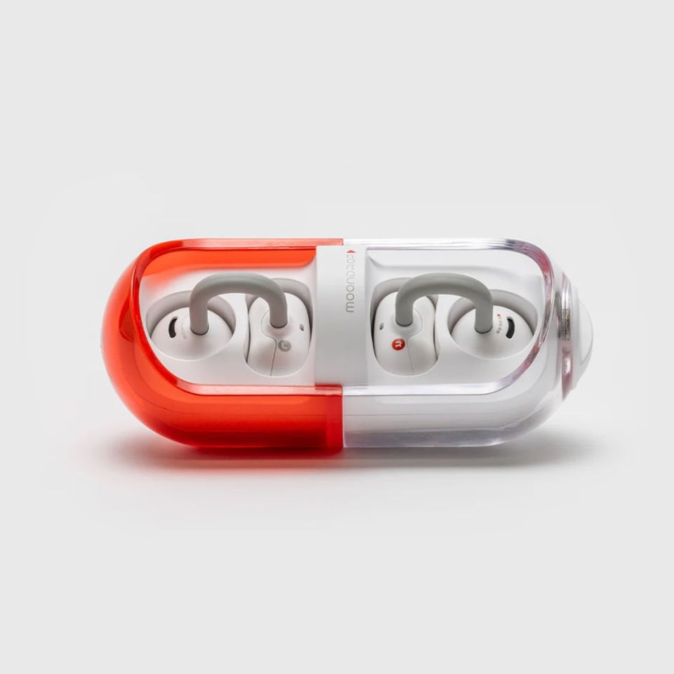 PILL Ear-clip Wireless Headphone (OWS) | Red