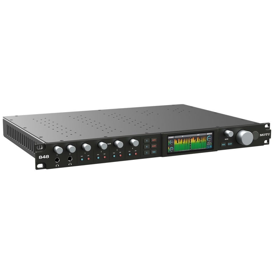 848 28 x 32 Thunderbolt 4/USB4 Audio Interface with AVB