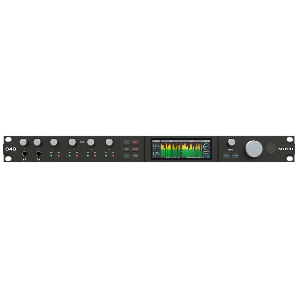 848 28 x 32 Thunderbolt 4/USB4 Audio Interface with AVB