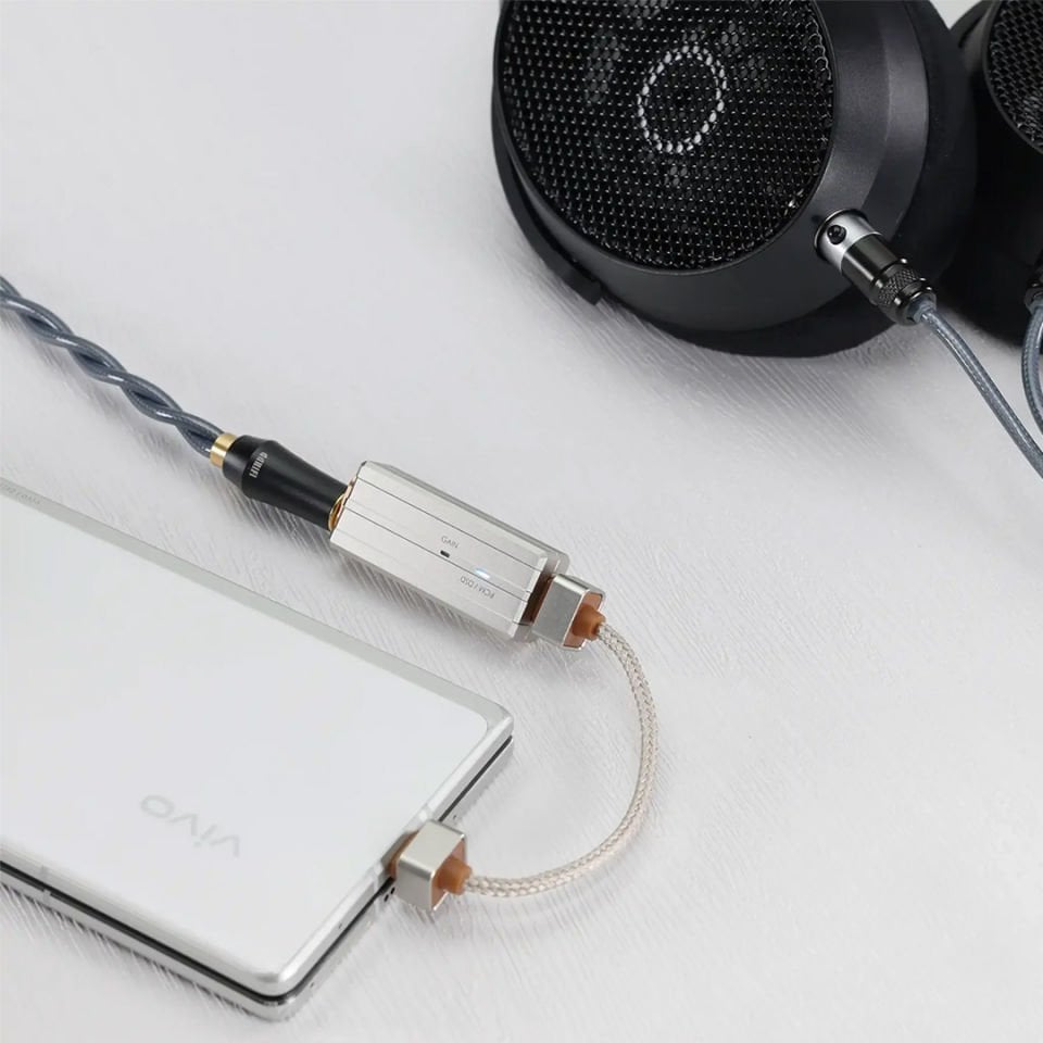 TC44Pro E3 (Eye3) | 3. Nesil Yüksek Çözünürlüklü DAC & Kulaklık AMP Adaptörü (3.5mm+4.4mm) | USB-C