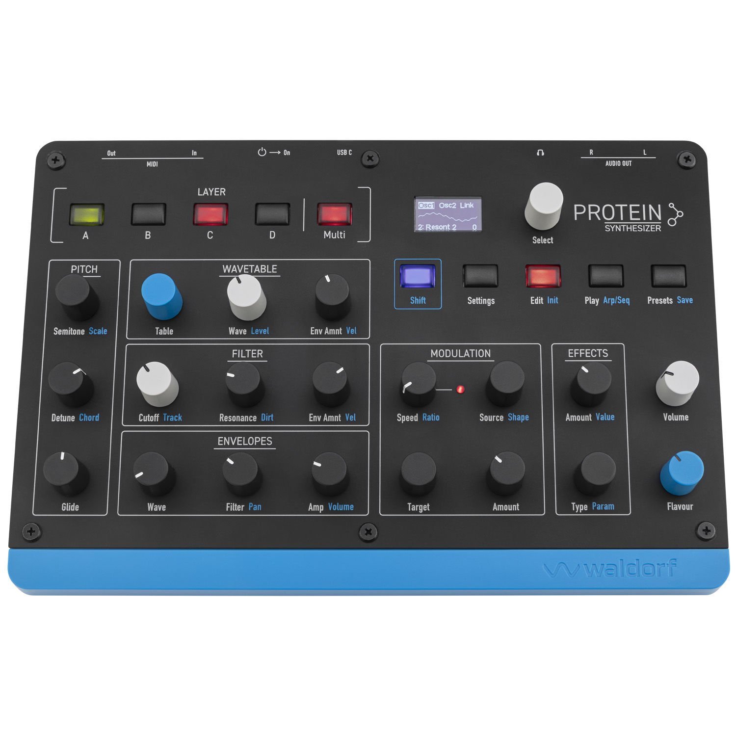 Protein | Compact 8-Voice Polyphonic Wavetable Synthesizer