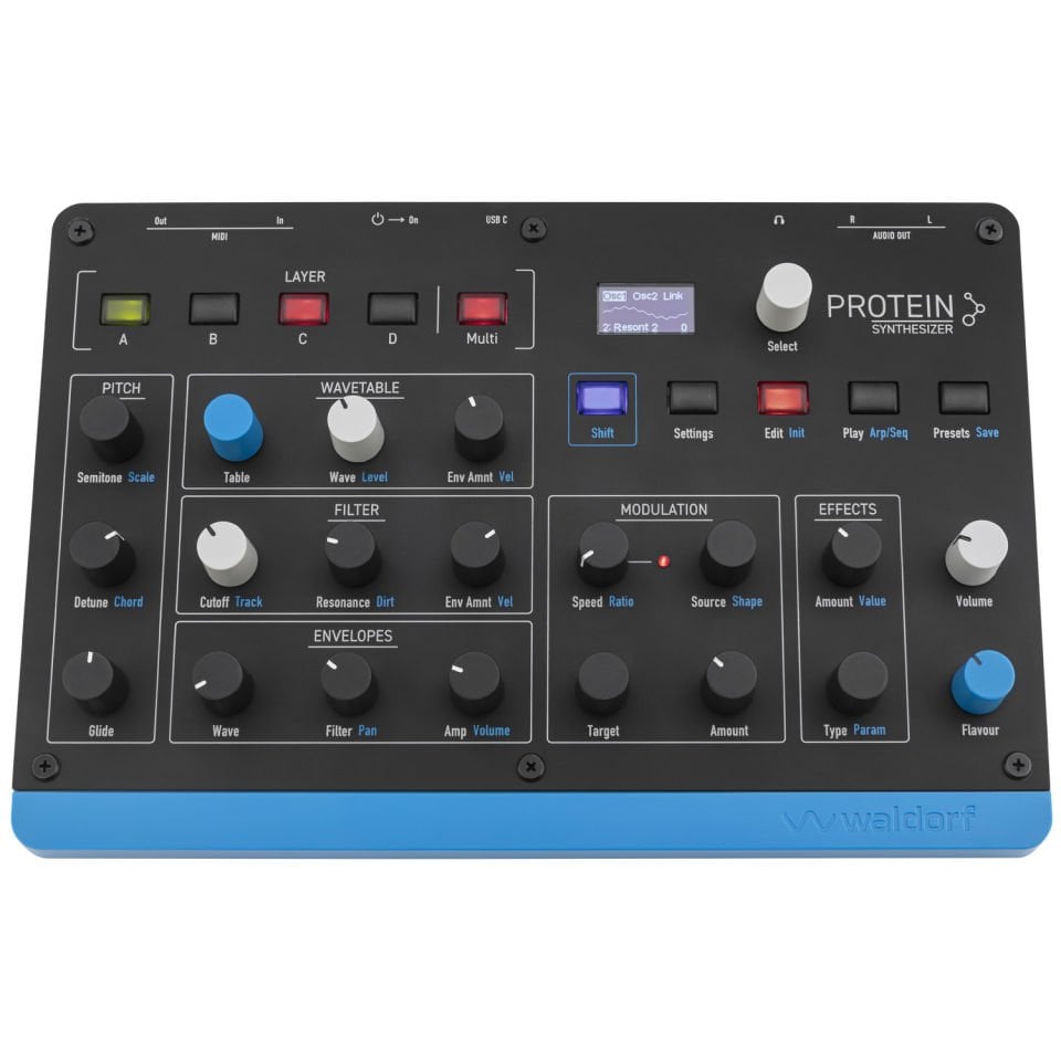Protein | Compact 8-Voice Polyphonic Wavetable Synthesizer