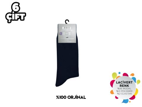 Pierre Cardin 933-Lacivert Erkek Modal Çorap 6'lı