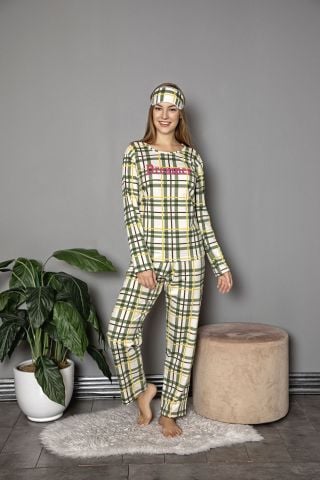 Tekten 370 Bayan Uzun Kol Pijama Takımı