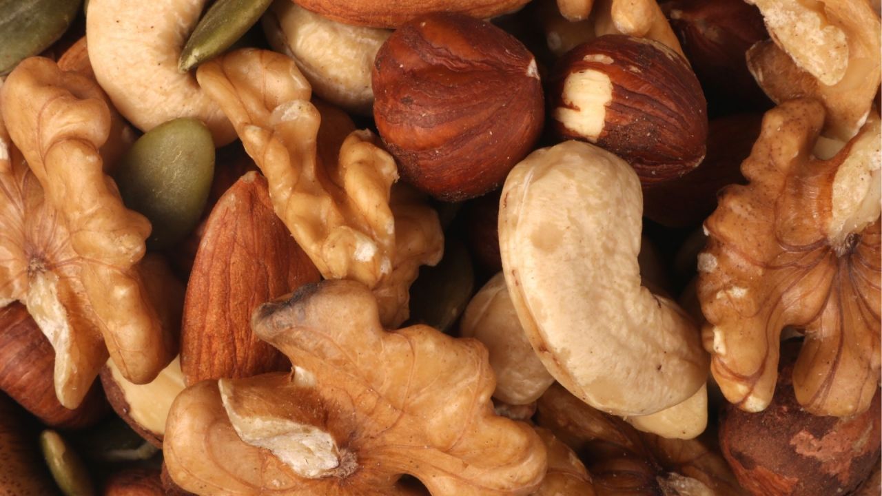 How are nuts stored?