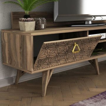 Dekorister Exclusive Yakamoz Tv Sehpası Ceviz