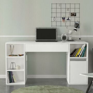 Dekorister Diamond Çalışma Masası Beyaz - 145 cm