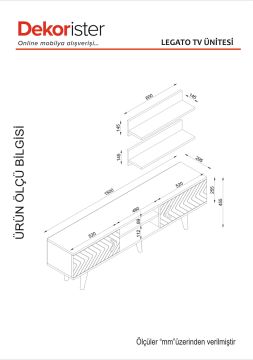 Dekorister Exclusive Legato Tv Ünitesi Ceviz