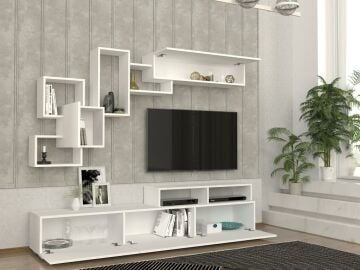 Dekorister Elit Tv Ünitesi Beyaz