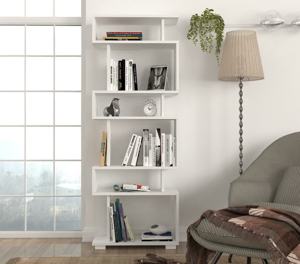 Dekorister Blok Kitaplık Beyaz