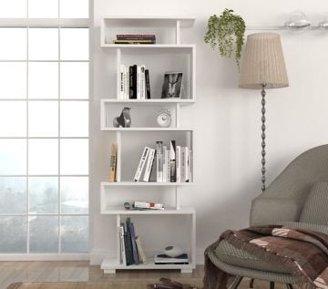 Dekorister Blok Kitaplık Beyaz