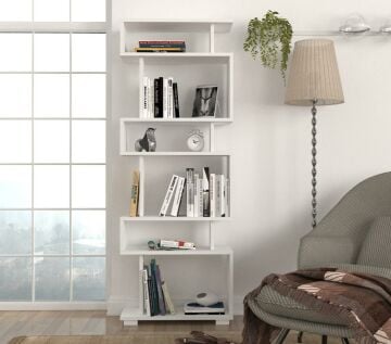 Dekorister Blok Kitaplık Beyaz