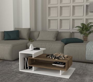 Dekorister Spring Orta Sehpa Beyaz-Ceviz
