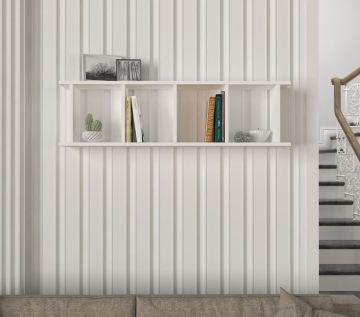 Dekorister Snow Duvar Rafı Beyaz
