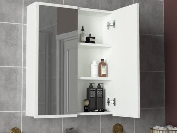 Dekorister Kayla Banyo Üst Dolabı Beyaz