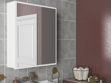 Dekorister Kayla Banyo Üst Dolabı Beyaz