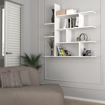 Dekorister Motif Kitaplık 2 Beyaz