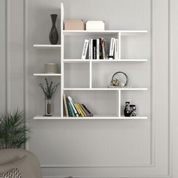 Dekorister Motif Kitaplık 2 Beyaz