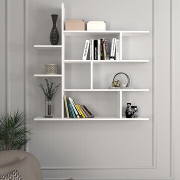Dekorister Motif Kitaplık 2 Beyaz