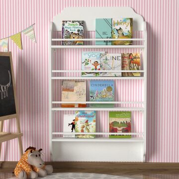 Dekorister Exclusive Montessori Kitaplık Beyaz