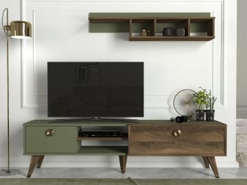 Dekorister Exclusive Heron Tv Ünitesi Ceviz-Sardunya
