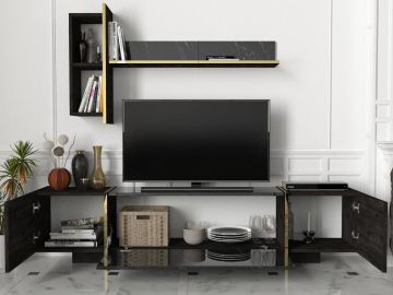 Dekorister Exclusive Veyron Tv Ünitesi Rebab-Mermer