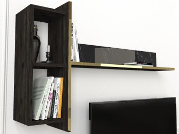 Dekorister Exclusive Veyron Tv Ünitesi Rebab-Mermer