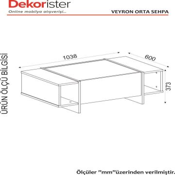Dekorister Exclusive Veyron Orta Sehpa Rebab-Mermer