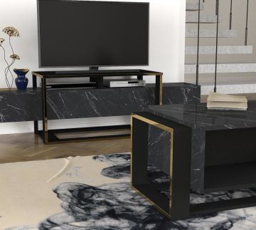 Dekorister Exclusive Bianco Orta Sehpa Mermer